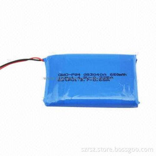 Lithium-ion Batteries, 3.7V/650mAh